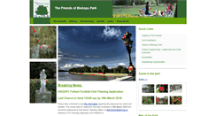 Desktop Screenshot of friendsofbishopspark.com